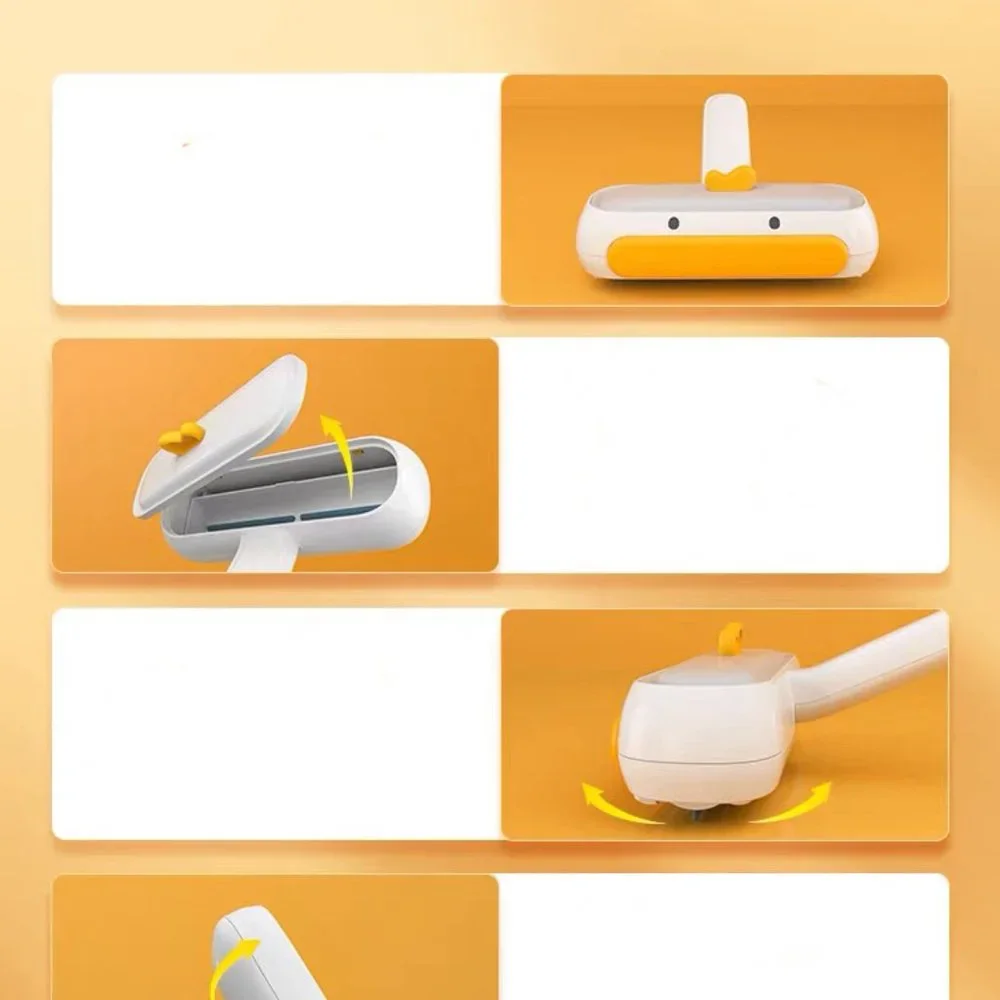 Cat Dog Pet Hair Cleaner Roller with Hair Dust Collector Bowl